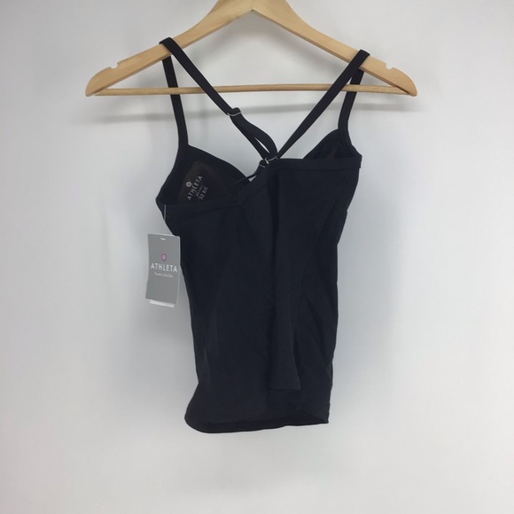 Athleta Black Twister Tankini Top NWT - Picture 2 of 4